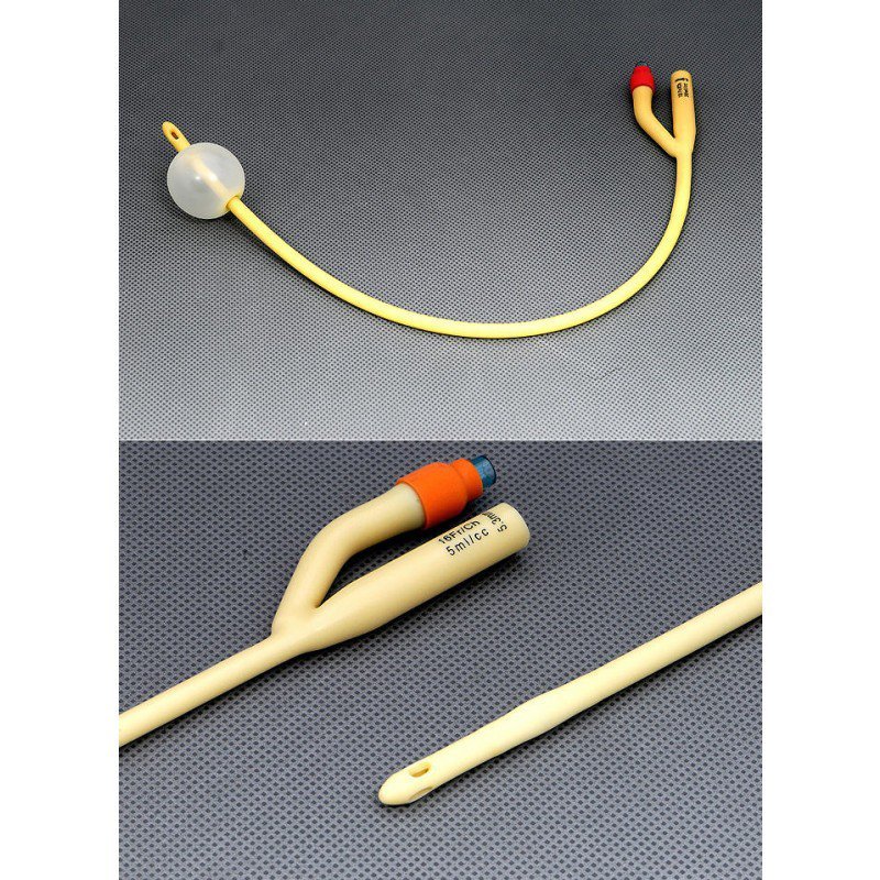 Foley Catheter AMSure 2-Way 30Fr 5cc Balloon Silicone Coated Latex