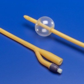 Foley Catheter Kenguard 2-Way 18Fr 30cc Balloon Silicone Oil Coated Latex