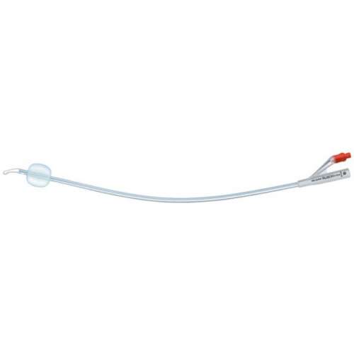 Foley Catheter Rusch 12 Fr, 2-Way Coude Tip with 5 cc balloon, 100% silicone for comfort and reliable drainage.