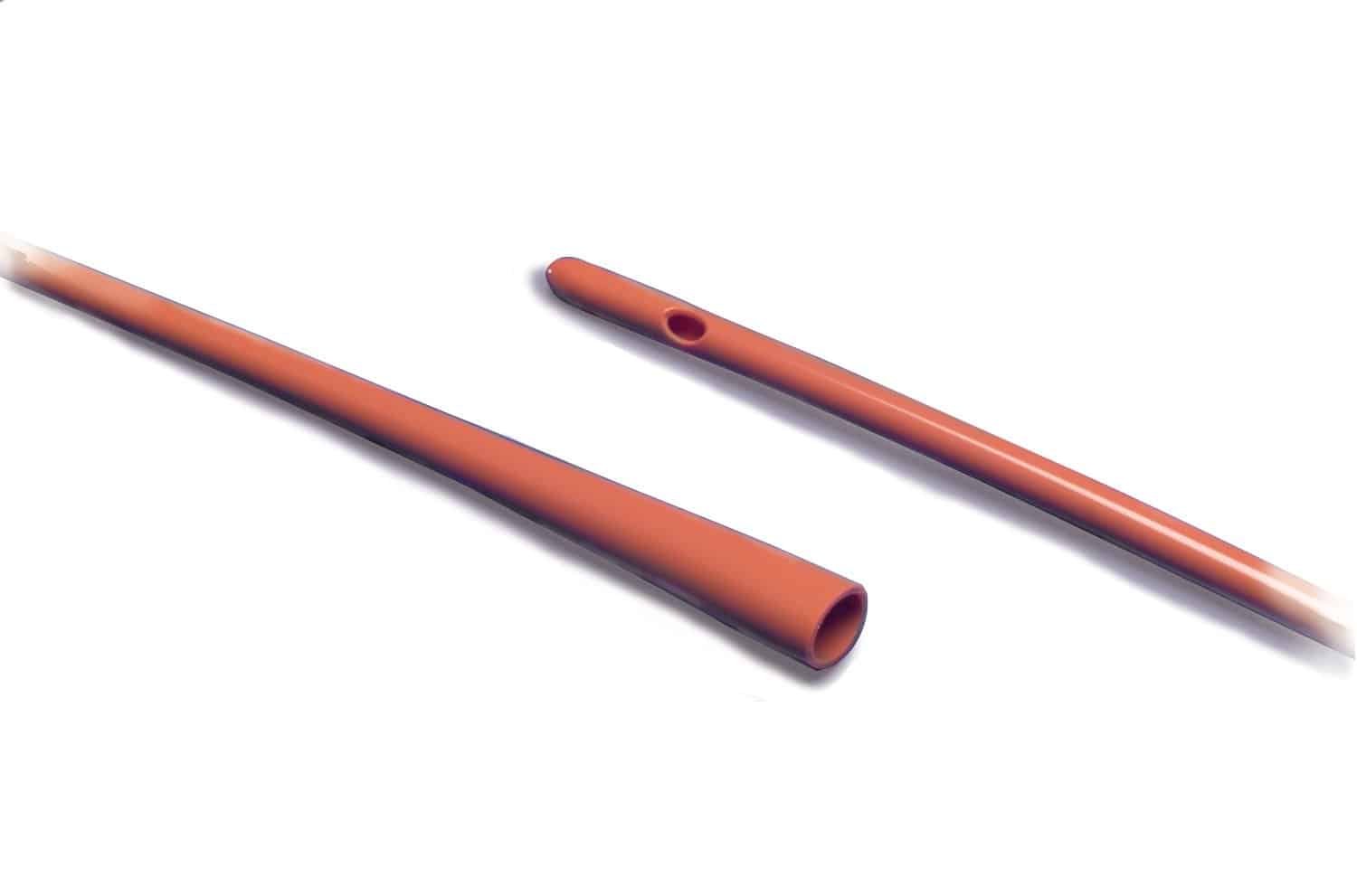 Urethral Catheter Dover™ Rob-Nel™ Round Tip, Thermosensitive PVC, 14 Fr, 16 Inch