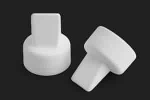 Spectra® Silicone Duckbill Valve Set of 2 – replacement valves for breast pumps, designed to maintain suction and prevent backflow contamination.