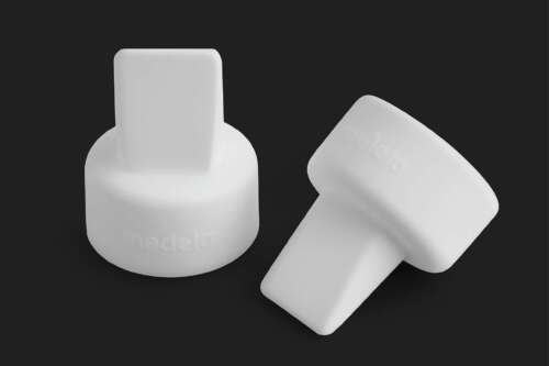 Spectra® Silicone Duckbill Valve Set of 2 – replacement valves for breast pumps, designed to maintain suction and prevent backflow contamination.
