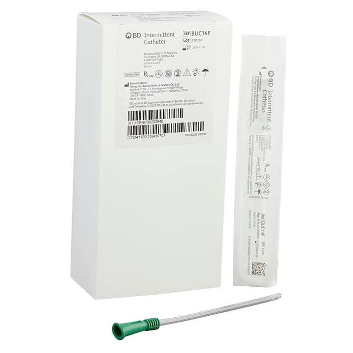 Urethral Catheter Bard® Straight Tip Uncoated 12 Fr, 6 Inch – sterile, medical-grade catheter designed for smooth insertion and safe urinary drainage.