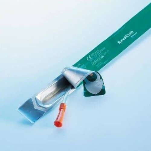 Intermittent Catheter Tray SpeediCath® Straight Tip 18 Fr. Without Balloon Hydrophilic Coated Polyurethane
